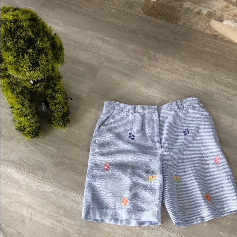 Mark Fore & Strike seersucker printed shorts